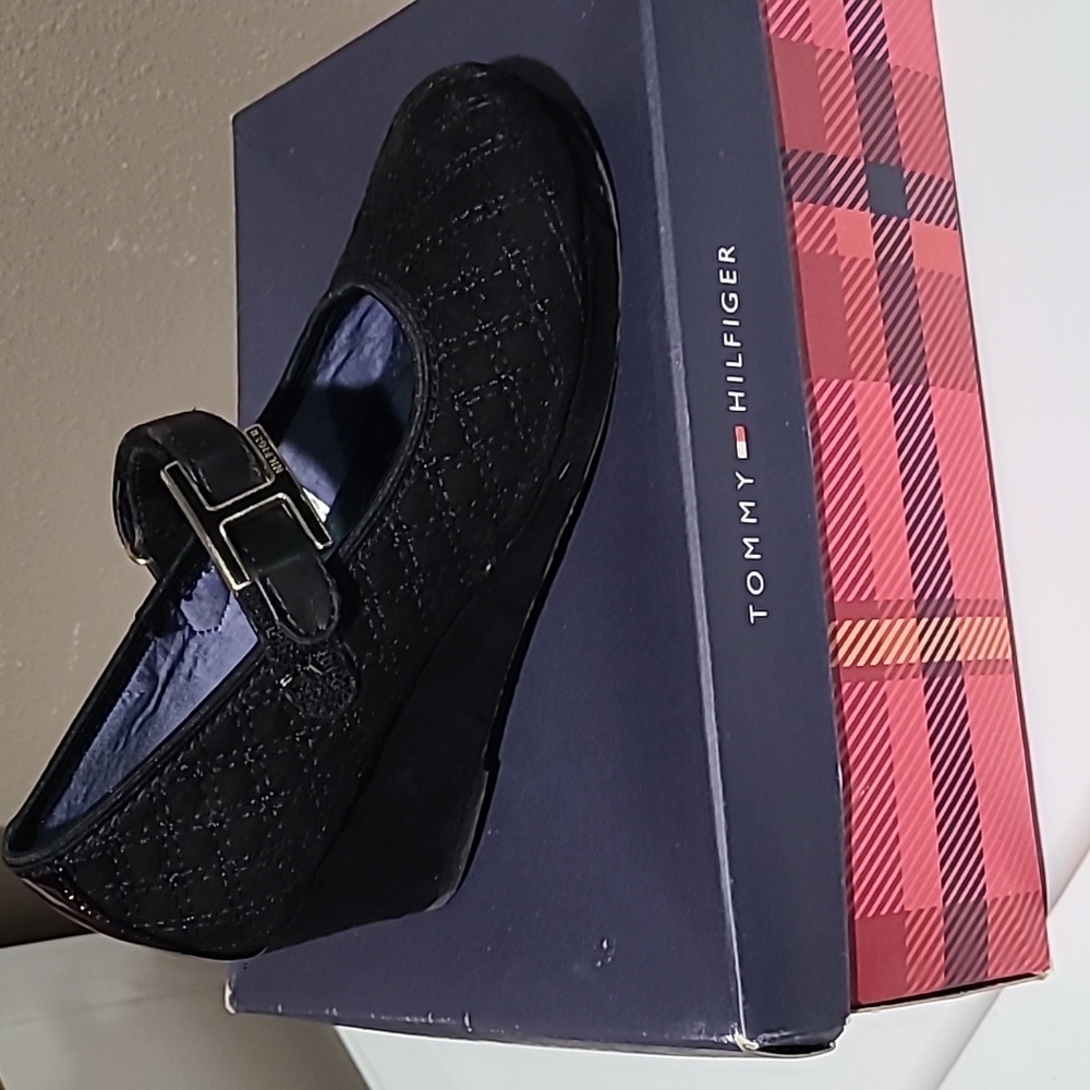 Tommy Hilfiger girls wedge shoes black 2